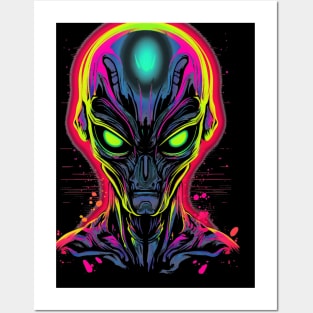 Aliens are here Posters and Art